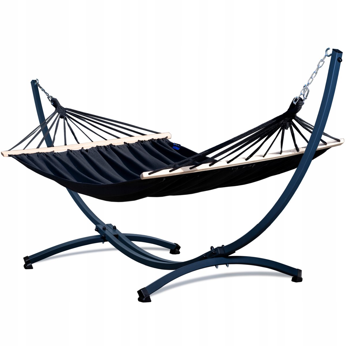 POTENZA Stelaż do hamaka Grande 220kg + hamak ogrodowy ROMA XL 220x160cm