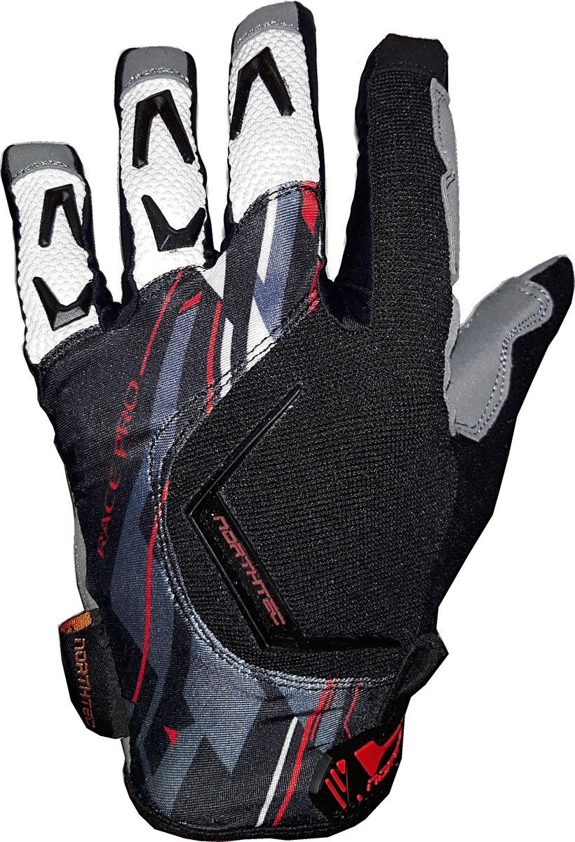 Rękawiczki Northtec Full Finger czarno-czerwony XL