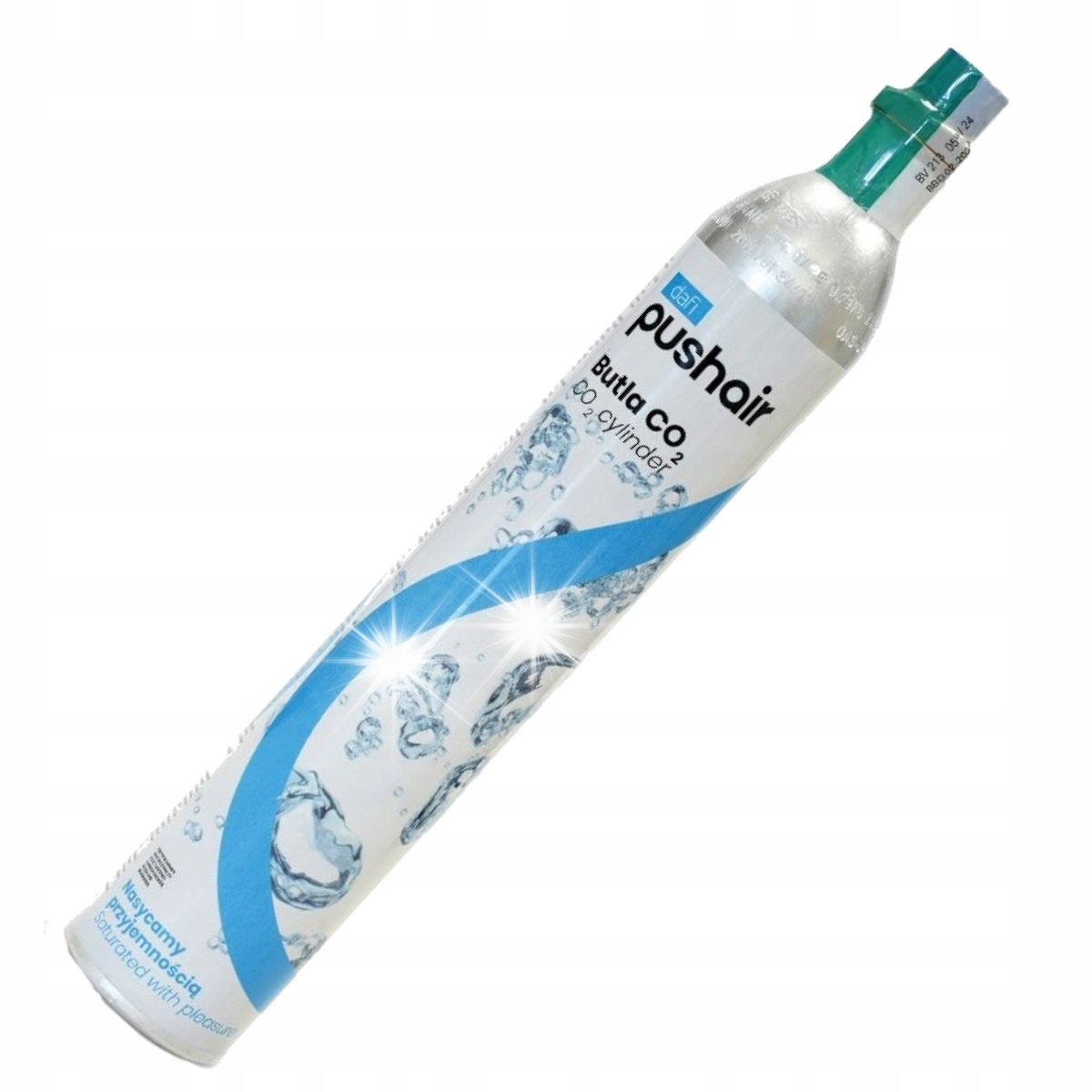 PUSHAIR wymiana pustego naboju CO2 do Saturatora Dafi