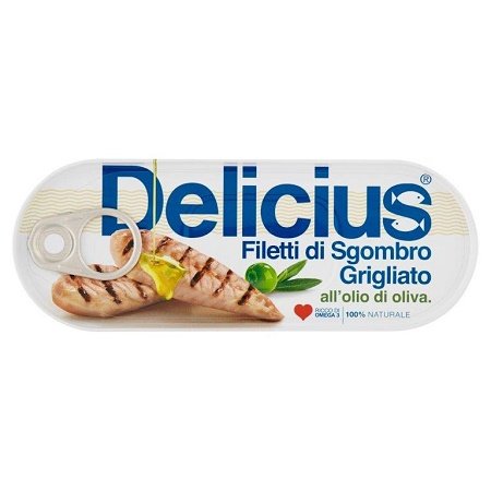 Delicius Grillowane filety z makreli w oliwie z oliwek 110 g