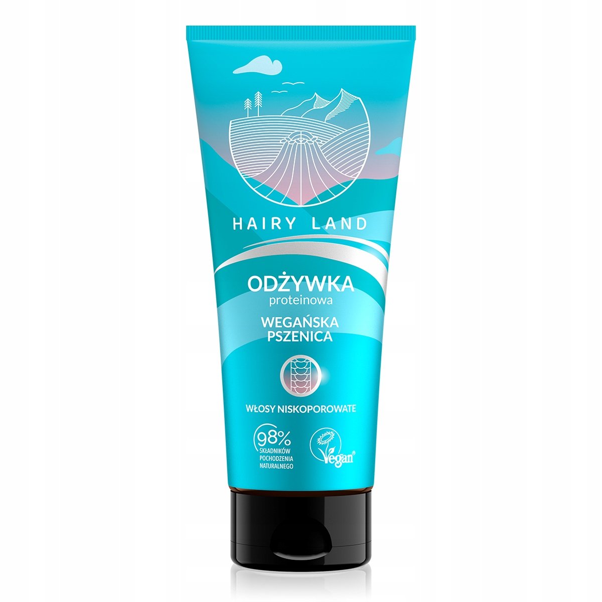 HAIRY LAND wegańska PROTEINOWA Odżywka do włosów nisko porowatych 200ml