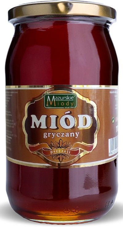 Mazurskie Miody Miód pszczeli gryczany 900 g