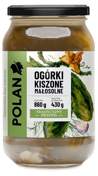 Polan Ogórki kwaszone małosolne 860 g