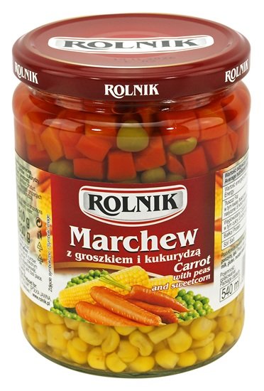 Rolnik Marchew z groszkiem i kukurydzą 540ml