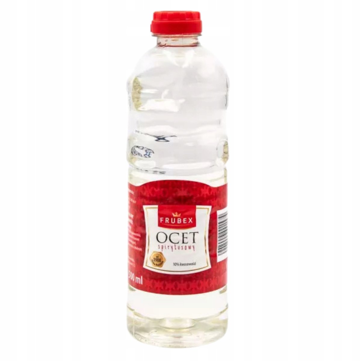 FRUBEX Ocet Spirytusowy 10% Kwasowości w Plastikowej Butelce 500ml