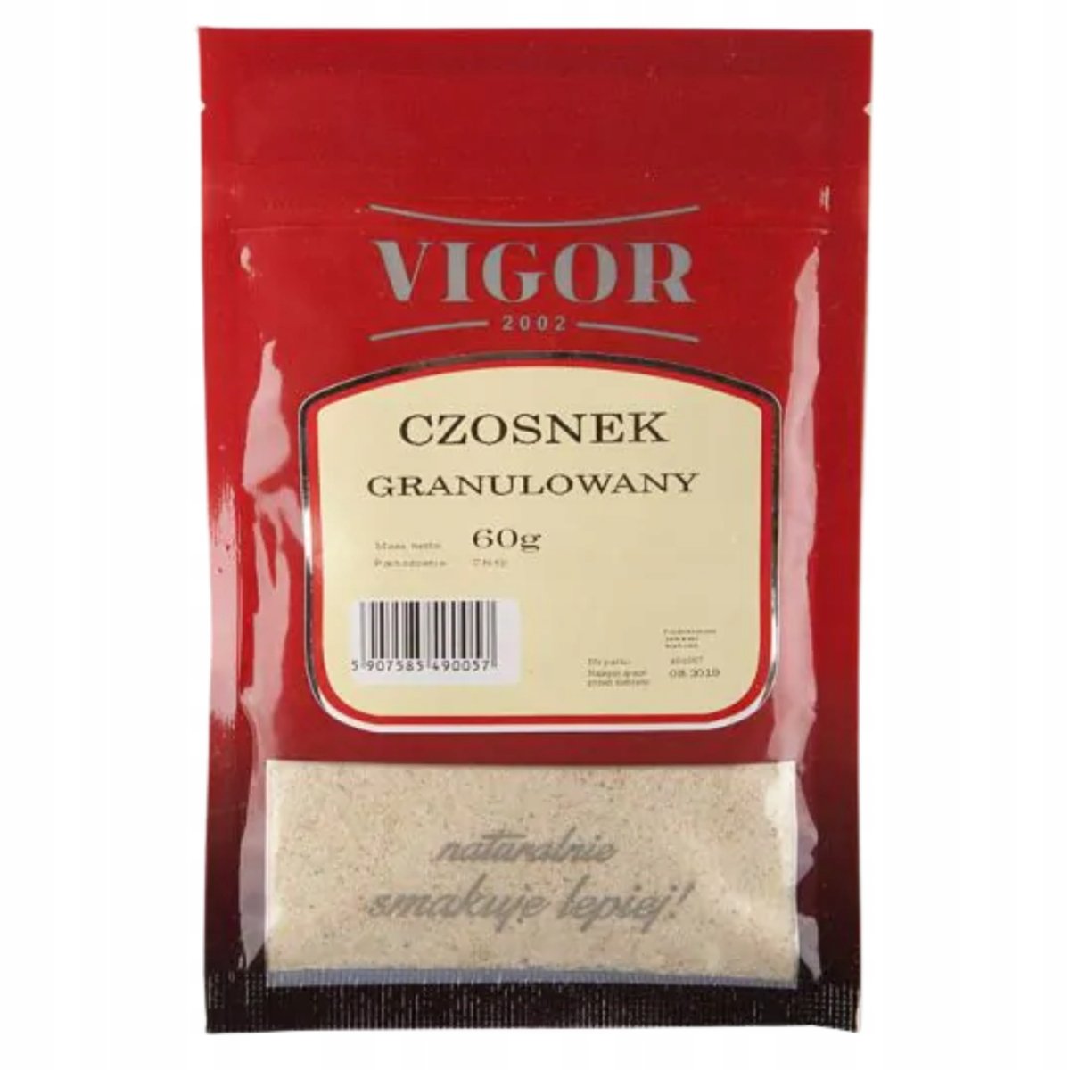 Vigor Czosnek Granulowany Przyprawa do Potraw na Grilla 60 g