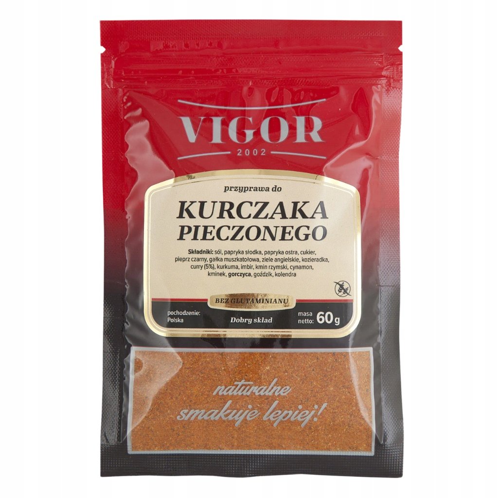 Vigor Przyprawa do Kurczaka Pieczonego Aromatyczna Mieszanka na Grilla 60 g