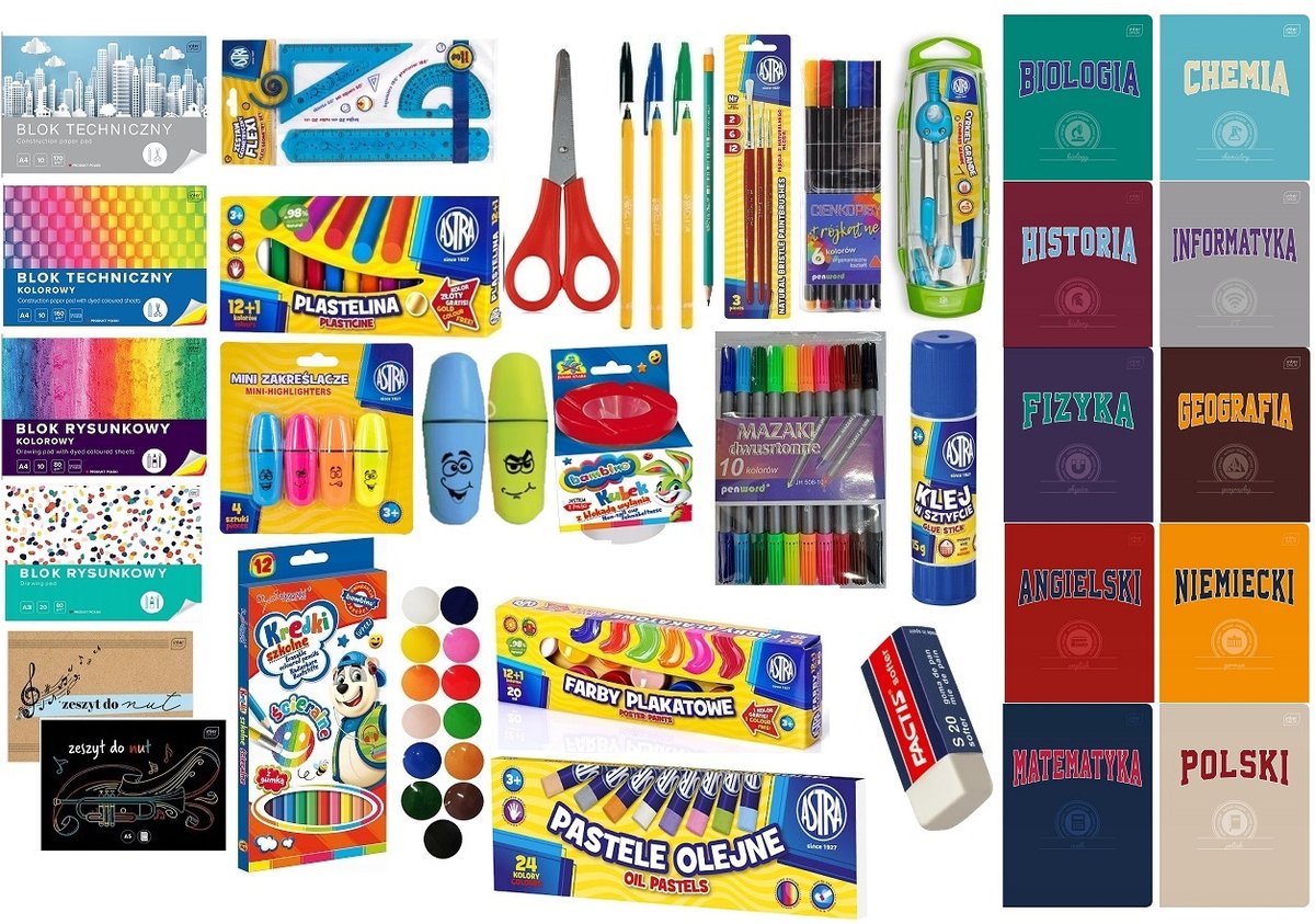 Wyprawka szkolna 4-8, zeszyty tematyczne