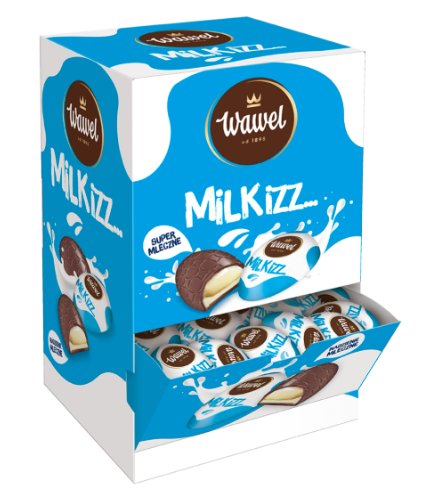Wawel Milkizz Cukierki Czekoladki Pralinki Kakaowe Nadziewane Mleczne 2,5kg