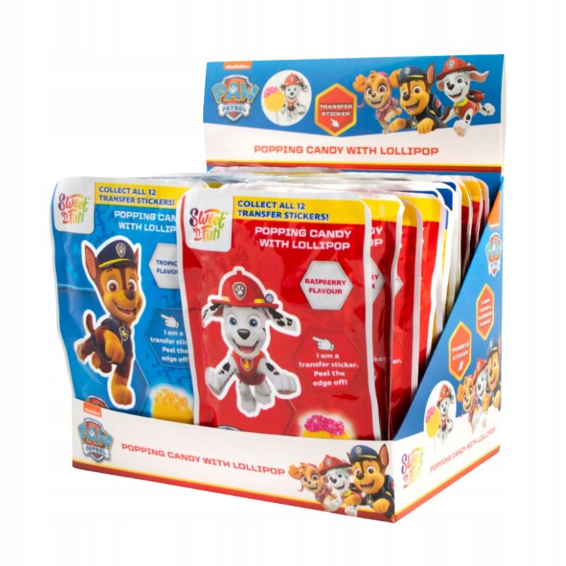Lizak & Strzelające Cukierki Paw Patrol Maxco Zestaw 36x15g