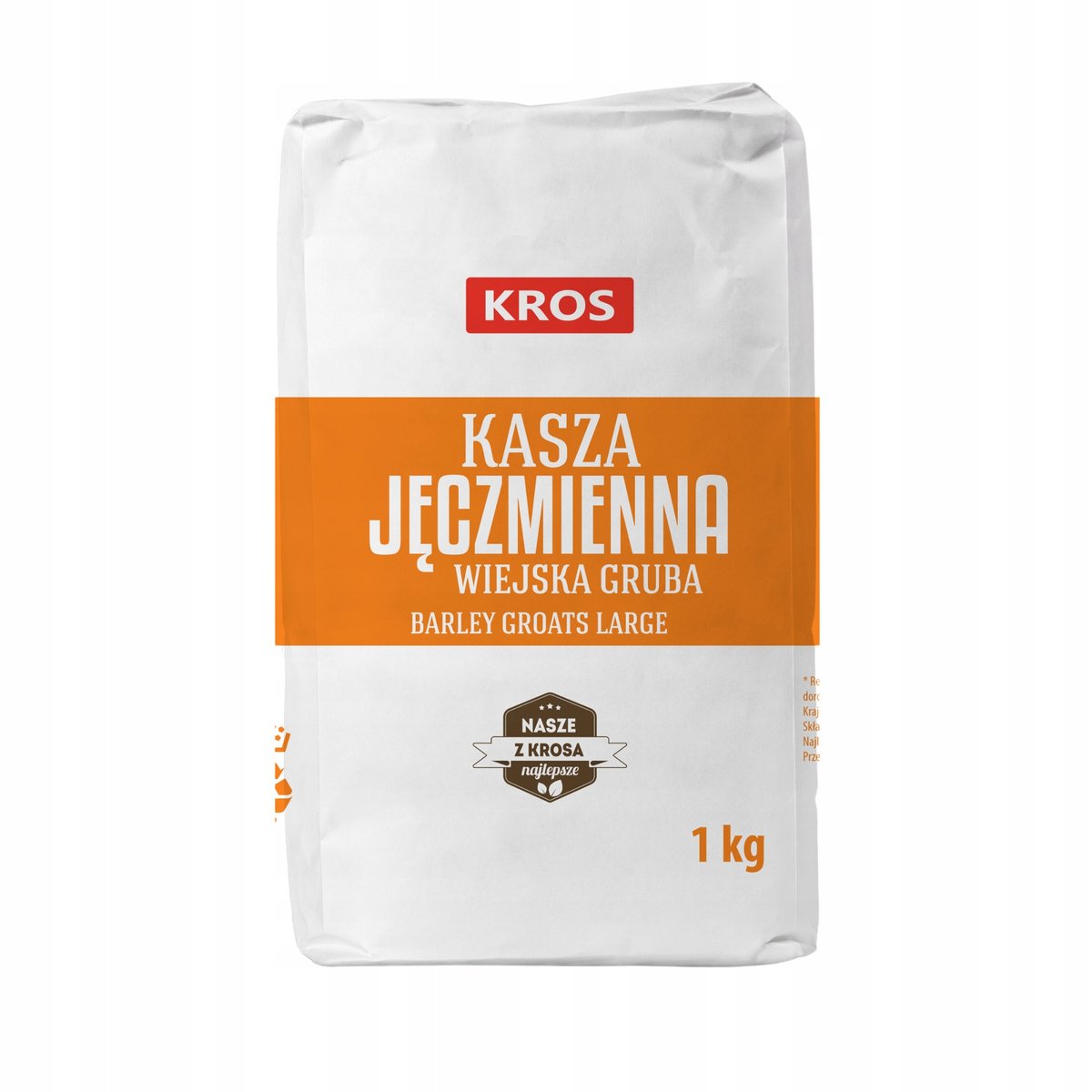 Kasza Jęczmienna Wiejska Gruba KROS 1KG ZDROWA NATURALNA WYSOKA JAKOŚĆ