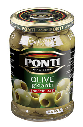 Ponti Oliwki zielone duże bez pestek 290 g