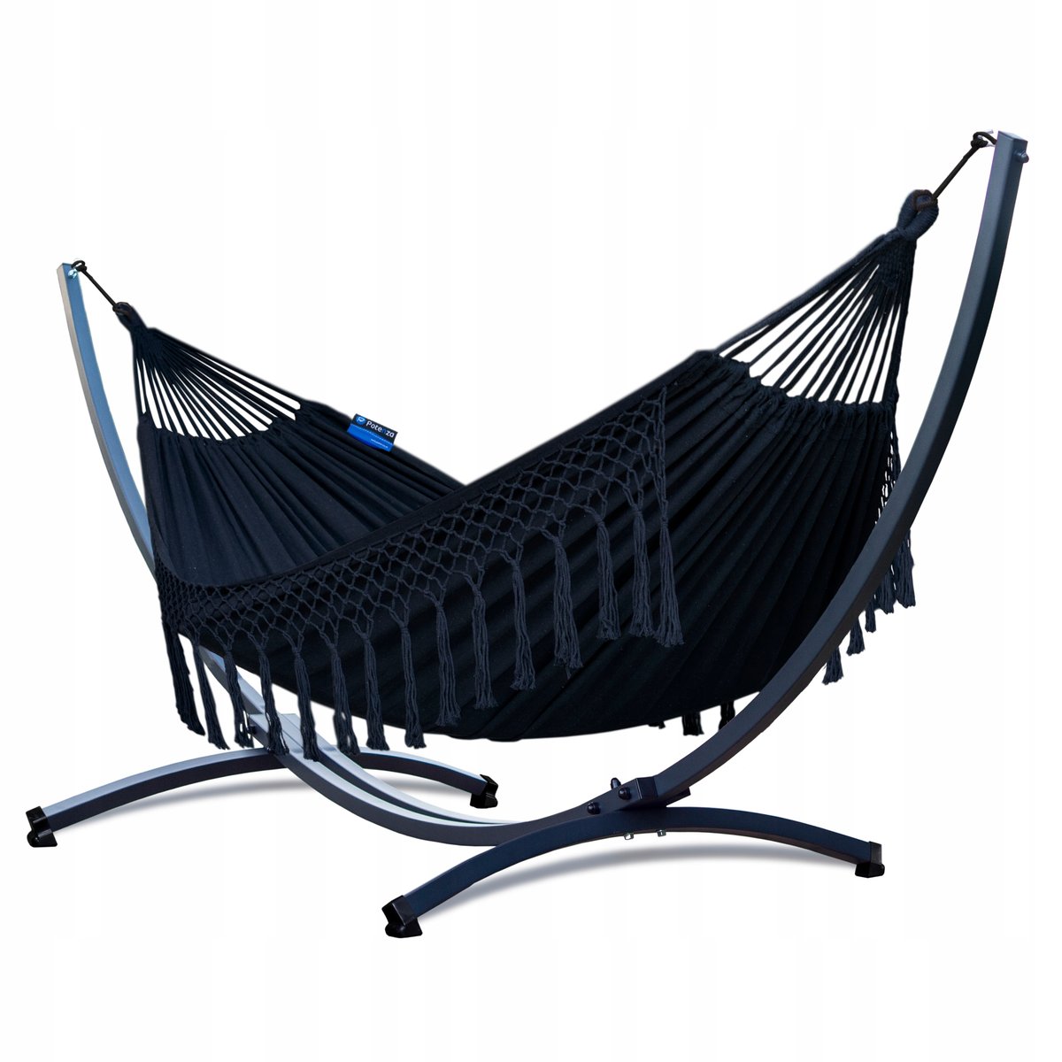 POTENZA hamak ogrodowy, stelaż stalowy 220kg + hamak SANTIA XL 220x160