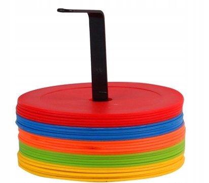 ZNACZNIKI POLA PŁASKIE TALERZYKI WYSEPKI 25SZT