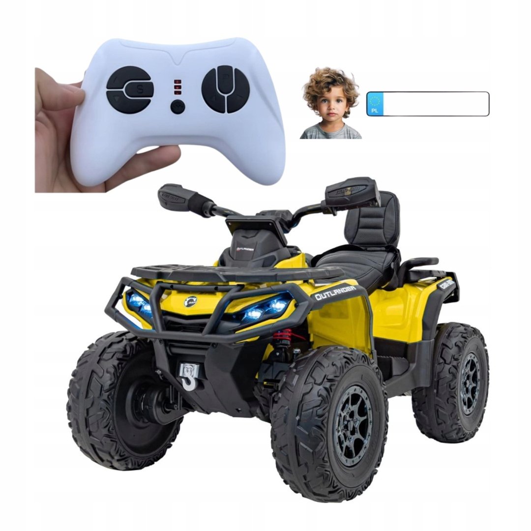 Quad dla dziecka z Pilotem Can Am Outlander ATV 4x45W do 50kg