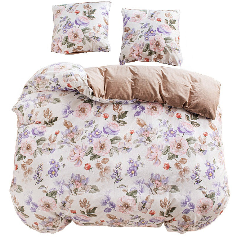 Pościel 140x200 bawełna 100% dwustronna GierekHoff Cotton gruba 2 el róże