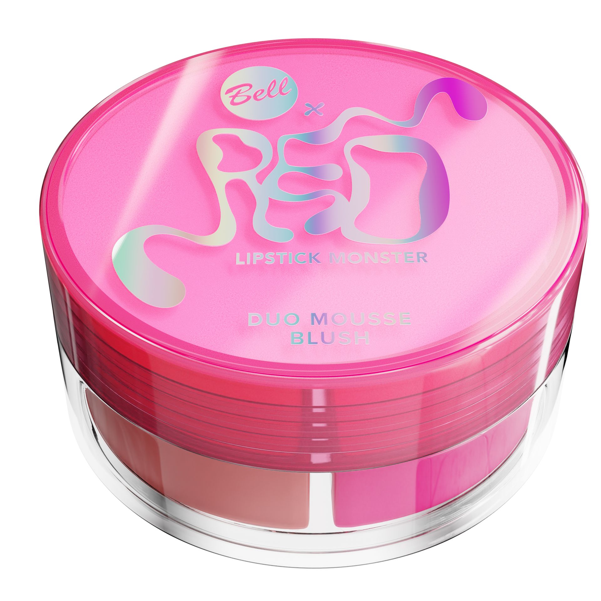 Bell x Red Lipstick Monster Dwukolorowy Róż do Policzków w Musie 02 Cloudy