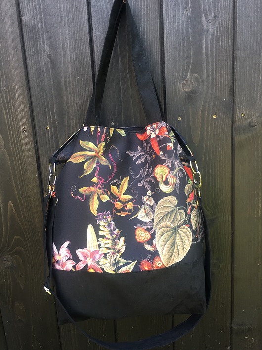 Torba - worek XXL - print mroczny ogród