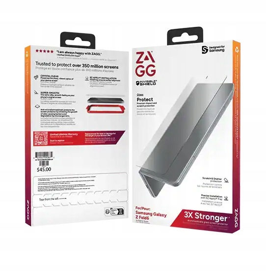 Szkło hartowane Zagg Invisible Shield do Samsung Galaxy Z Fold6
