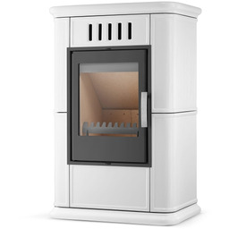 FLAMA Piec kominek kaflowy piecyk koza OLBIA Ivory 7,5 kW