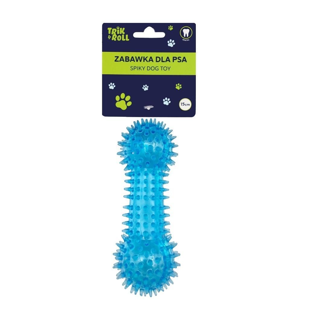 Zabawka dla psa Kość z dźwiękiem 15cm niebieska TRIKROLL 560867
