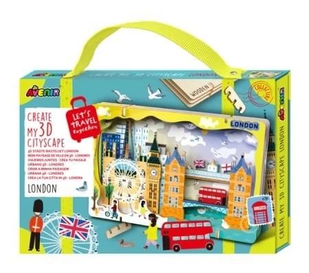 Stwórz pejzaż miejski Londyn - puzzle drewniane 3d - puzzle