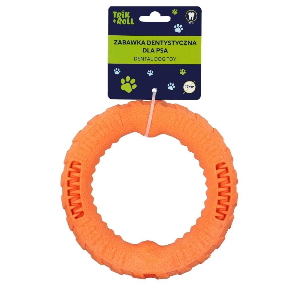 Zabawka dla psa dentystyczna 17cm pomarańczowa TRIKROLL 560869