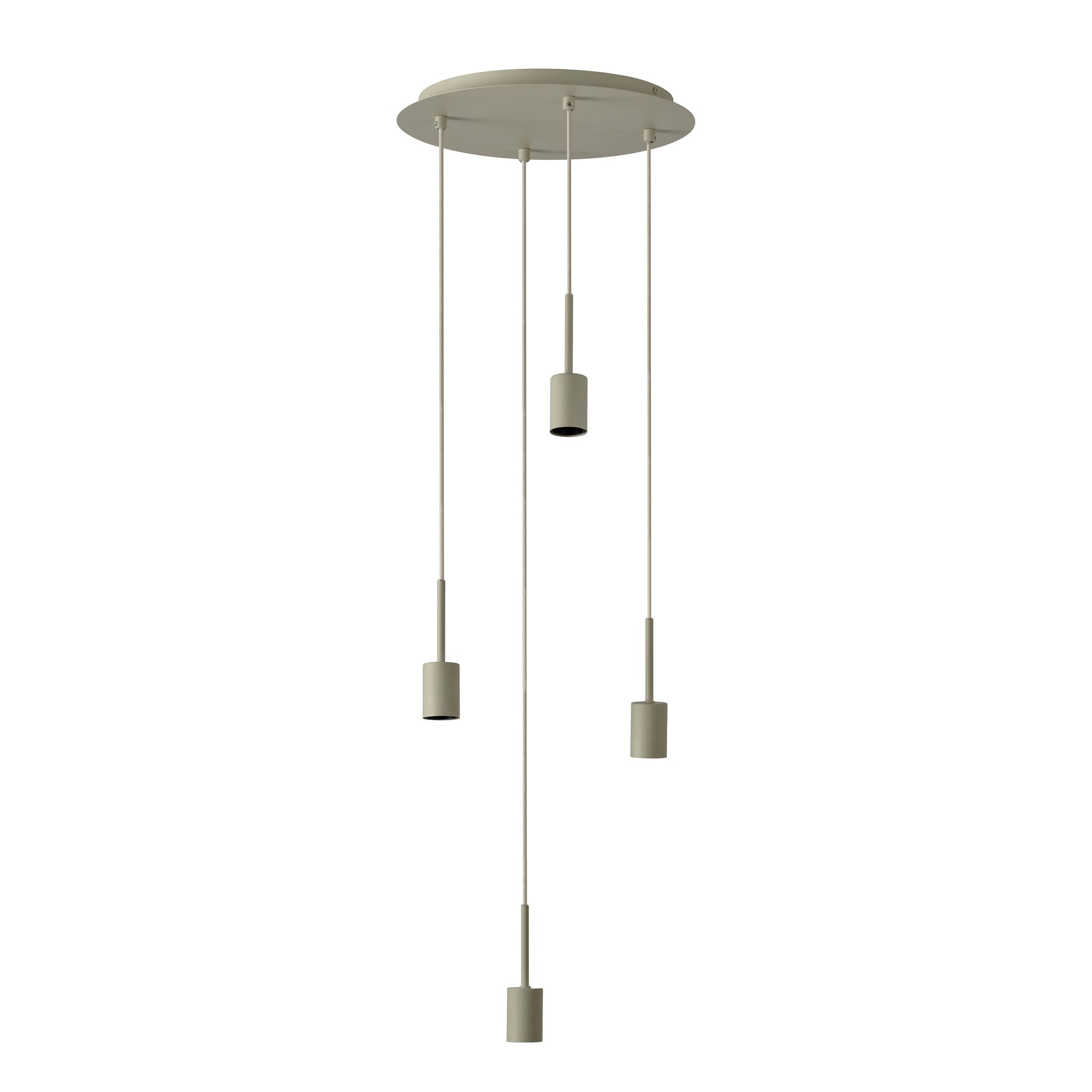 Oprawa wisząca Decor Needle Plate 4xE27 bez żarówek beżowa