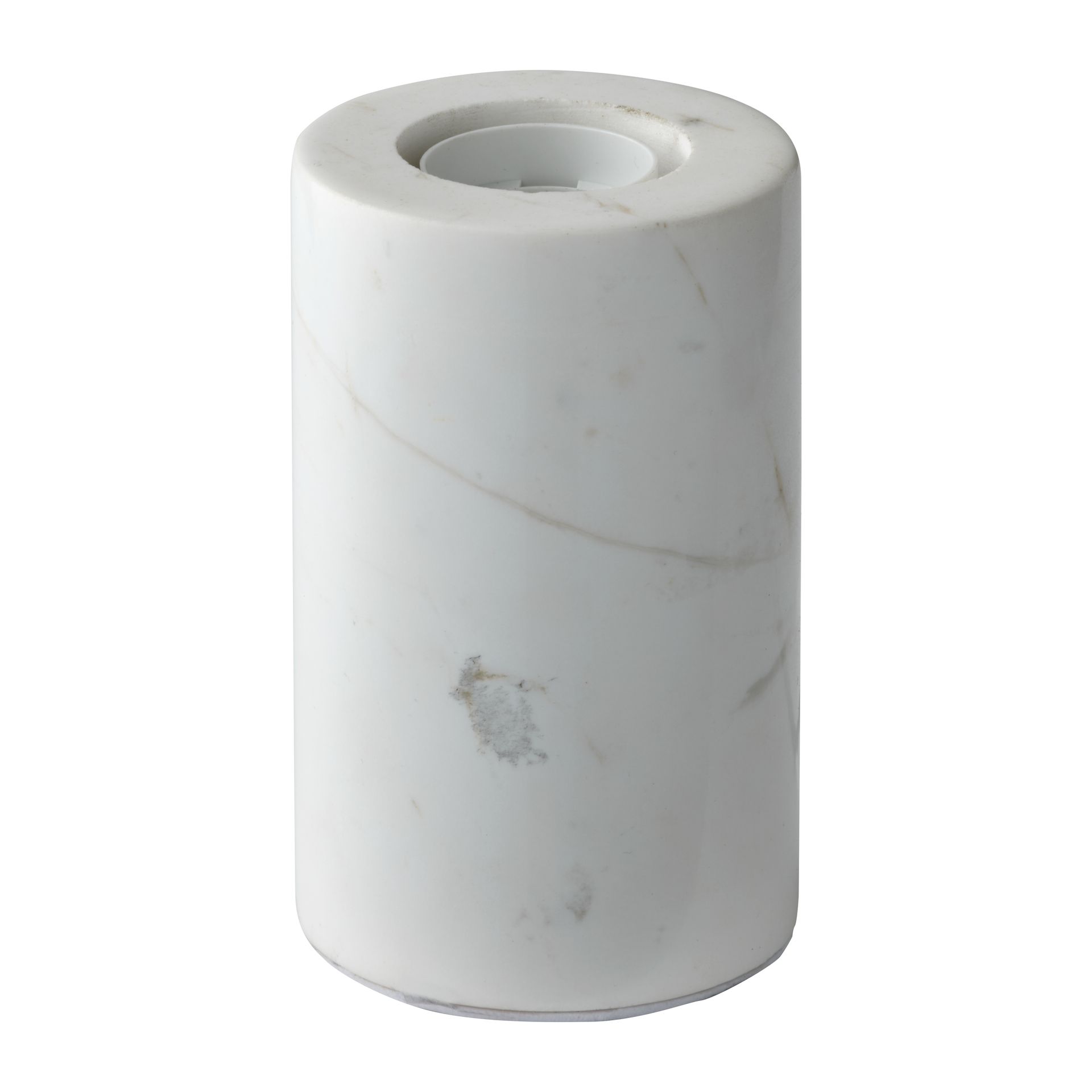 Lampa biurkowa Decor Marble Base ściemnialna E27 biała
