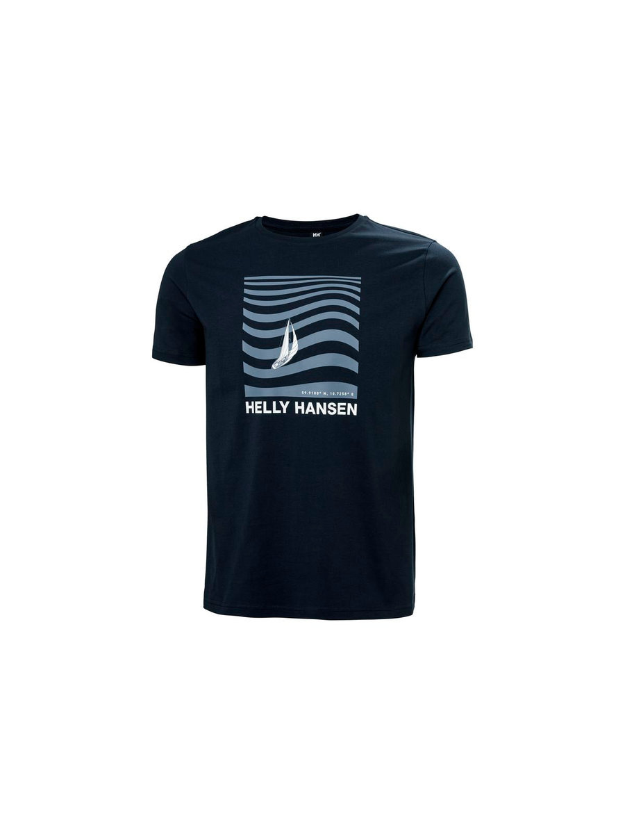 Koszulka HELLY HANSEN SHORELINE T-SHIRT 3. granatowy S