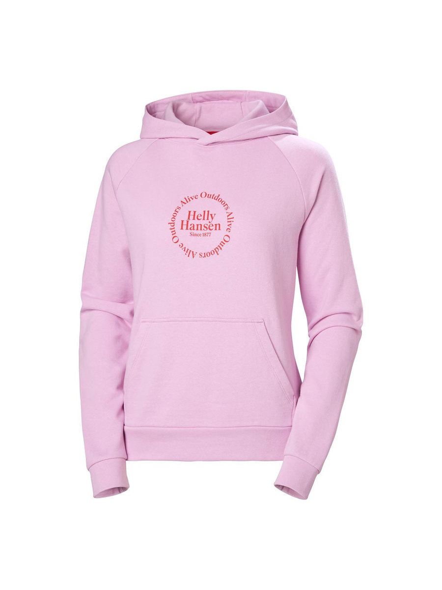 Bluza dresowa damska HELLY HANSEN W Core Graphic Hoodie różowy S