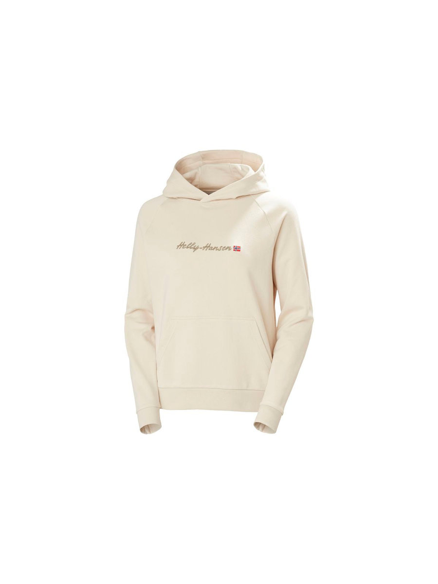 Bluza damska z kapturem HELLY HANSEN W CORE GRAPHIC HOODI beżowa L
