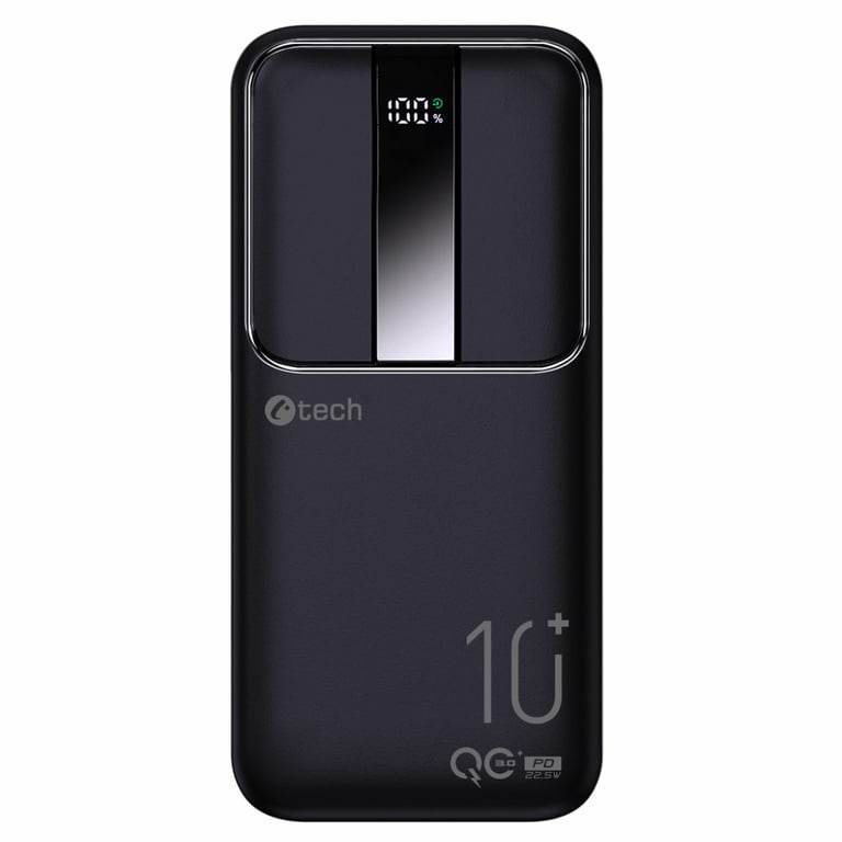 C-TECH BATCT1341 bank mocy Litowo-polimerowy (LiPo) 10000 mAh Czarny