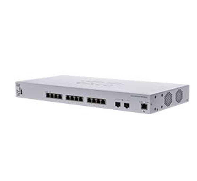 Cisco CBS350 Zarządzany L3 10G Ethernet (100/1000/10000) 1U Czarny, Szary CBS350-12XT-EU-RF