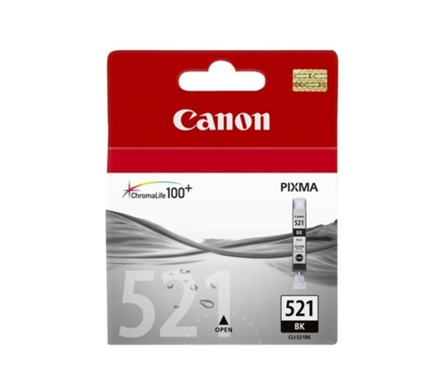 Canon CLI-521 BK nabój z tuszem 1 szt. Oryginalny Czarny 2933B008