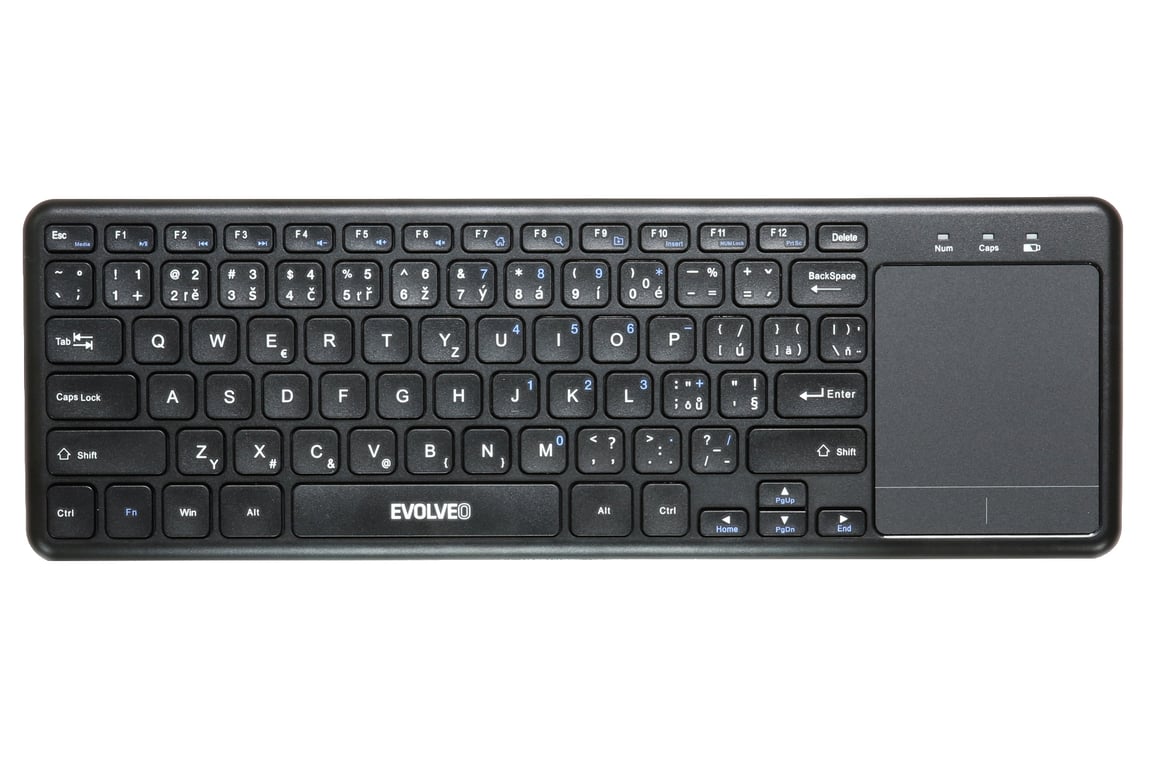 Evolveo WK32BG klawiatura TV RF Wireless QWERTY Angielski Czarny WK32BG