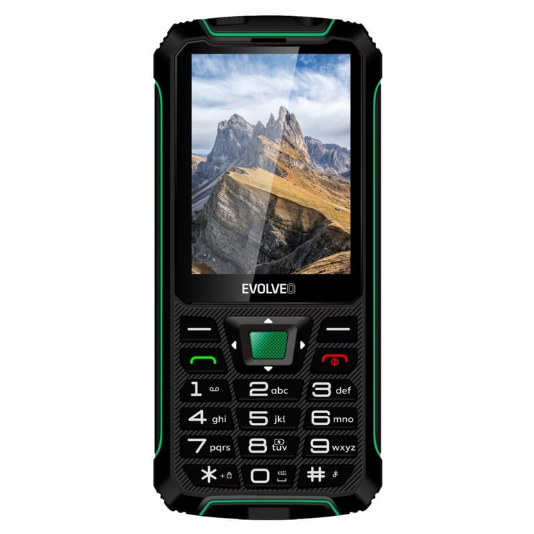 Evolveo StrongPhone SPW4RD Czarny, Zielony