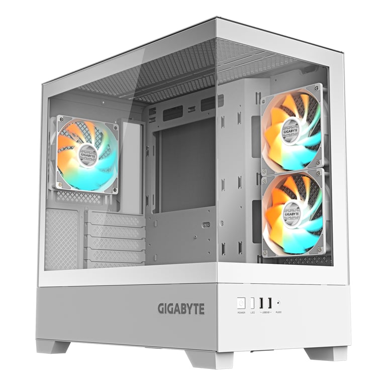GIGABYTE C201 PANORAMIC ICE Midi Tower Biały GB-C201PI