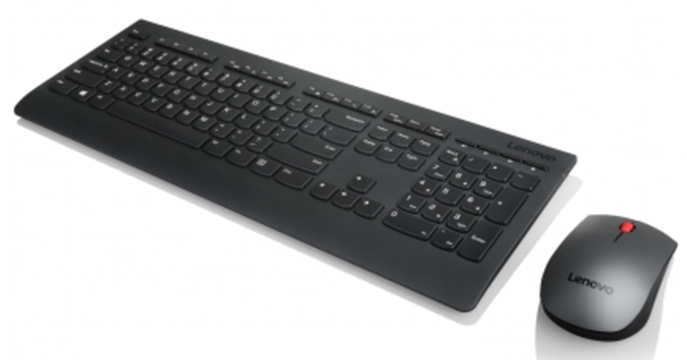 Lenovo 4X30H56803 klawiatura Dołączona myszka Biuro RF Wireless Czeski Czarny 4X30H56803