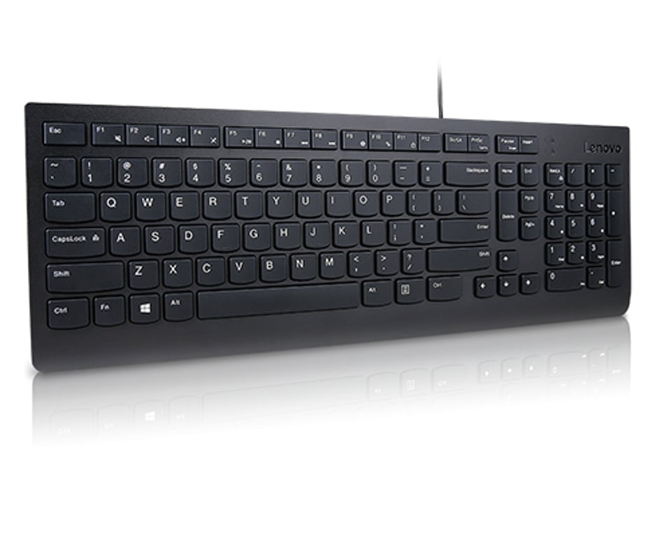 Lenovo Essential Uniwersalne USB Czeski, Słowacki Czarny 4Y41C68691