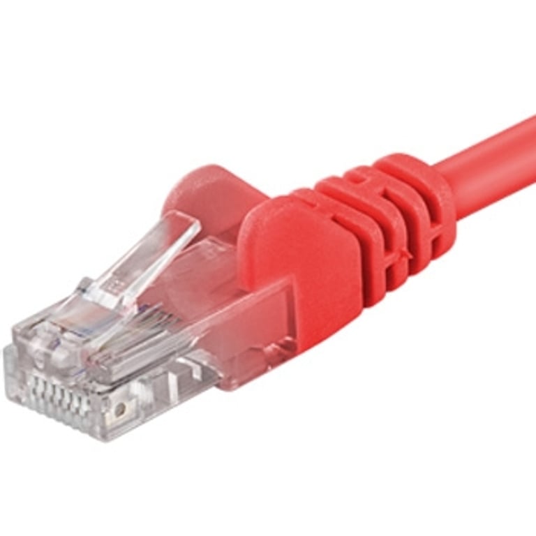 PremiumCord SP6UTP010R kabel sieciowy Czerwony 1 m Cat6 U/UTP (UTP) SP6UTP010R