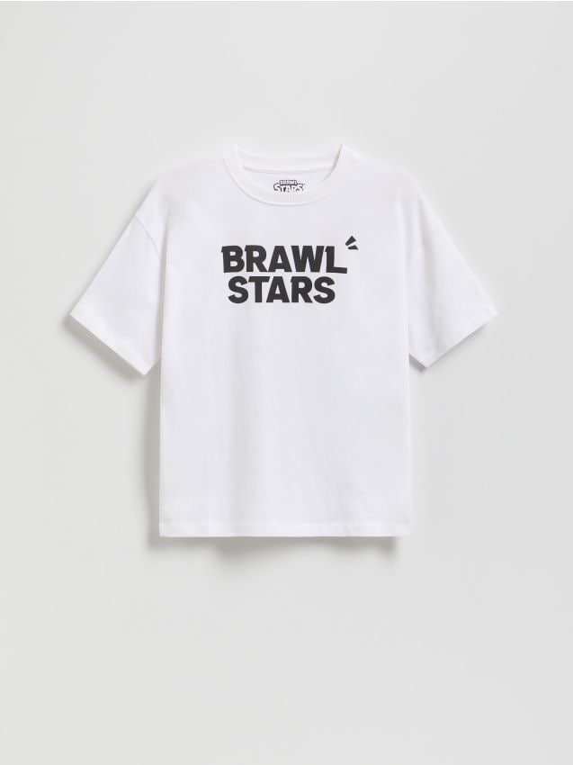 Reserved - T-shirt Brawl Stars - biały