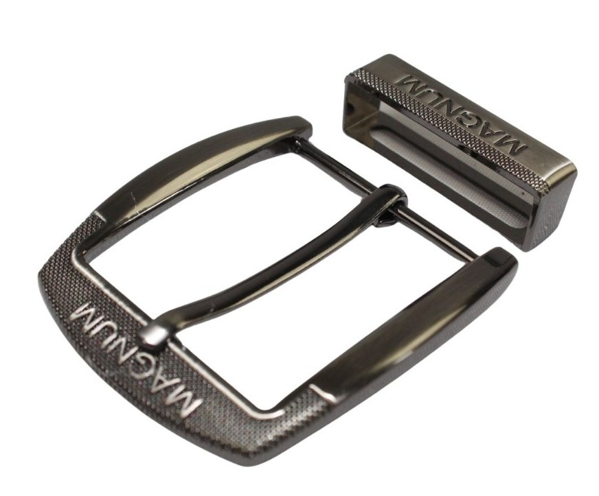 Klamra Do Paska Męskiego Skórzanego 40 mm Sprzączka DeLuxe Bardzo Mocna Z Metalową Szlufką WZÓR MAGNUM WZ 1