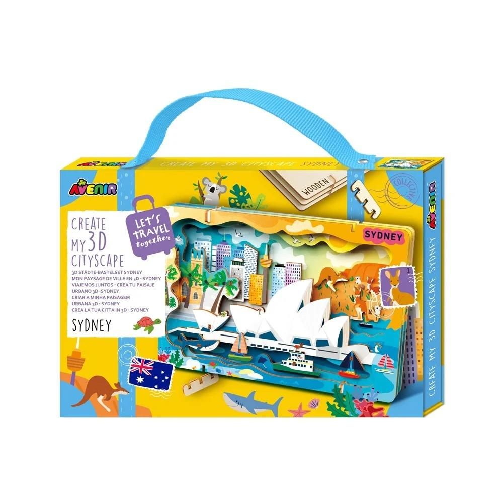 Stwórz pejzaż miejski Sydney - puzzle drewniane 3d - puzzle