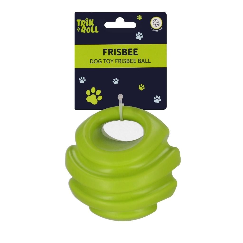 Zabawka dla psa Frisbee 12 cm piłka zielona TRIKROLL 560671 - zabawka