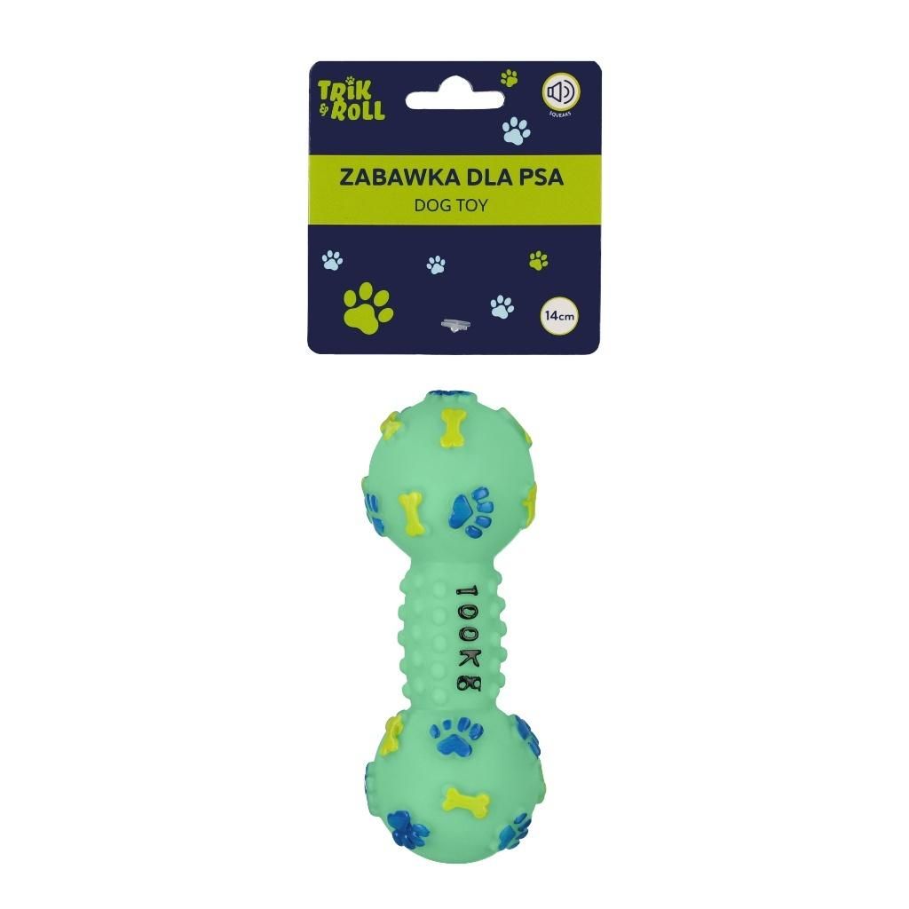 Zabawka dla psa Kość z dźwiękiem 14cm miętowa TRIKROLL 560674