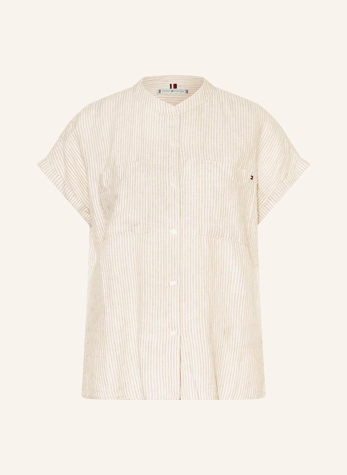 Tommy Hilfiger Bluzka Z Lnu beige