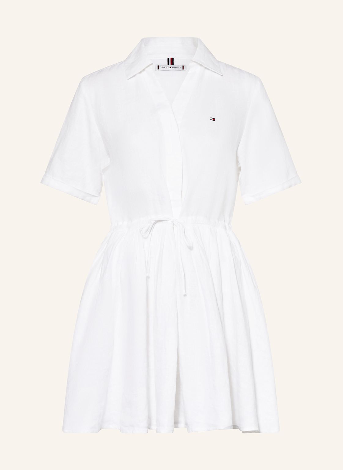 Tommy Hilfiger Sukienka Z Lnu weiss