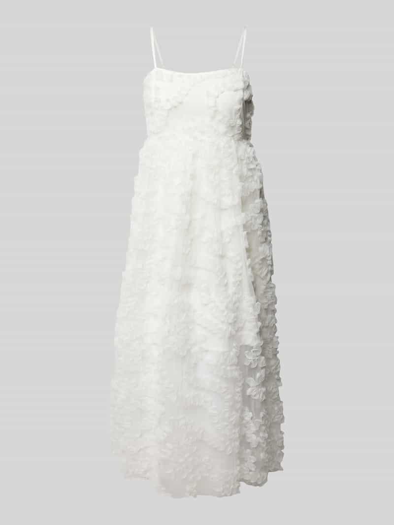 Sukienka o długości do kolan z fakturowanym wzorem model 'LEONORA'