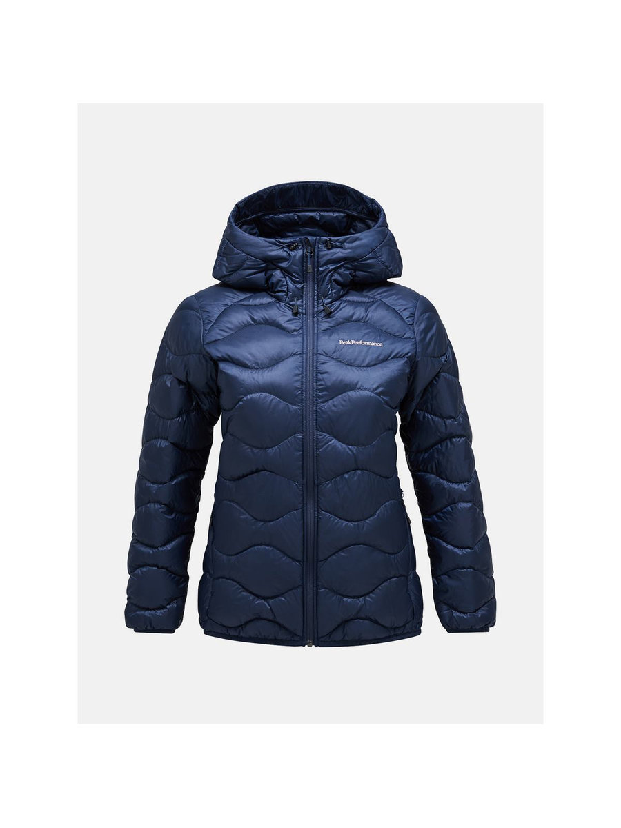 Damska kurtka puchowa Peak Performance W Helium Down Hood Jacket granatowy L